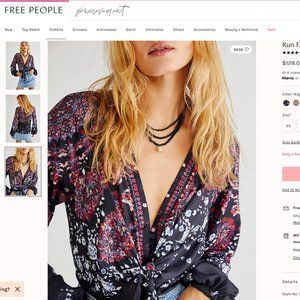 Free People Run Free Blouse